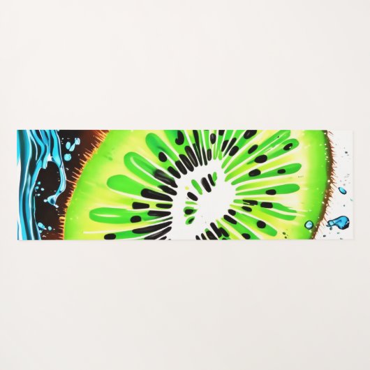 Kiwi Splash van frisheid Yogamat (Achterkant (horizontaal))