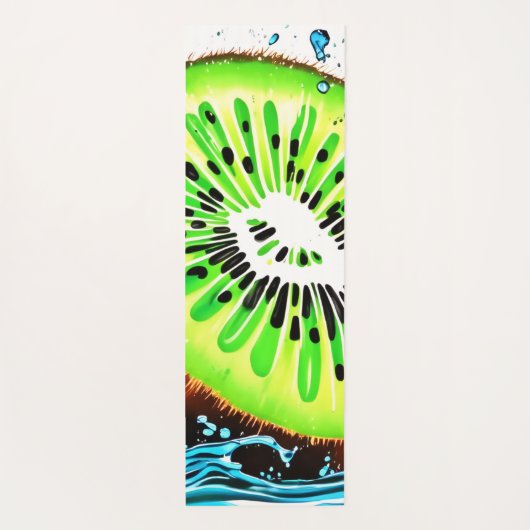 Kiwi Splash van frisheid Yogamat (Achterkant)