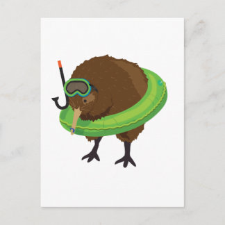 Kiwi Swimming Briefkaart