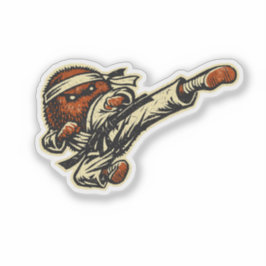 Kiwi Taekwondo — Vintage Retro Kickvechter  Sticker