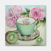 Kiwi & Theemagneet Magneet (Voorkant)