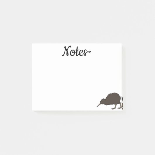 Kiwi tropische vogel post-it® notes (Voorkant)