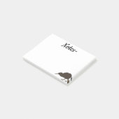 Kiwi tropische vogel post-it® notes (Schuin)