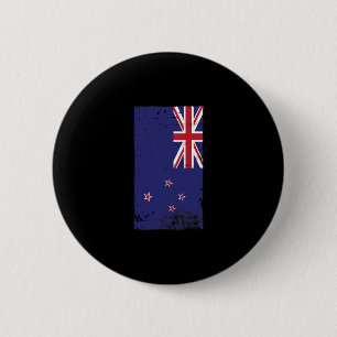 Kiwi trots Reis Vakantie Nieuw-Zeeland Vlag Ronde Button 5,7 Cm