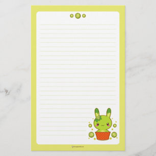 Kiwi Truffle Bunny Briefpapier
