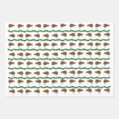 Kiwi vakantie inpakpapier Flat Sheet Set van 3 (Voorkant 2)