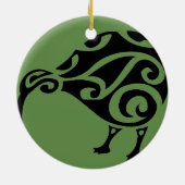 KIWI van AOTEAROA nieuw-zeeland Keramisch Ornament (Achterkant)