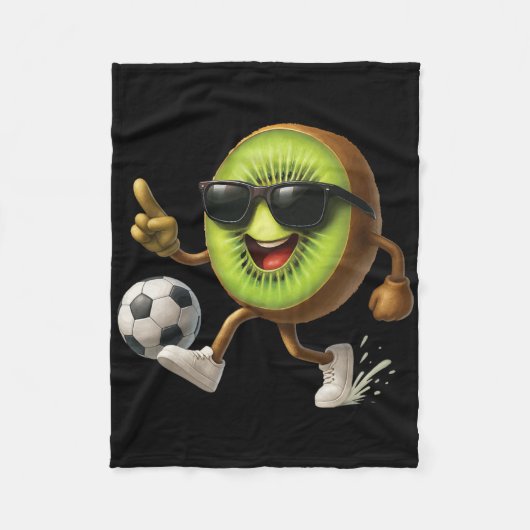 Kiwi Voetbal Fleece Deken (Voorkant)