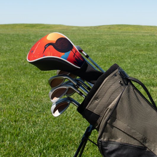 Kiwi Vogel bij Twilight Golfheadcover (Insitu)