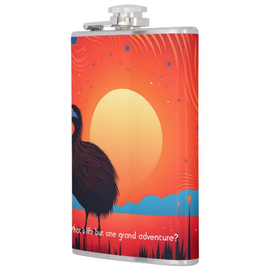 Kiwi Vogel bij Twilight Heupfles (Links)