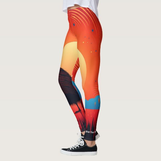 Kiwi Vogel bij Twilight Leggings (Links)