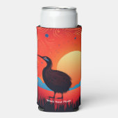 Kiwi Vogel bij Twilight Seltzer Blikjeskoeler (Seltzer Voorkant)