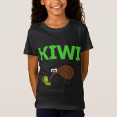 Kiwi Vogel en fruit Grappig Schattige Nieuw-Zeelan T-shirt (Voorkant)
