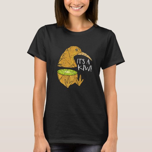 Kiwi Vogel Fruit T-shirt (Voorkant)