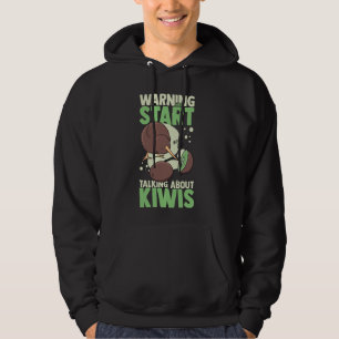 Kiwi vogel grappig Nieuw-Zeeland schattige dieren Hoodie
