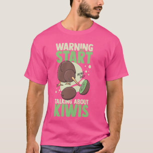 Kiwi vogel grappig Nieuw-Zeeland schattige dieren T-shirt