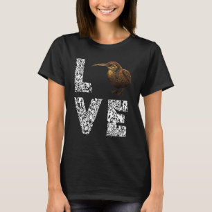 Kiwi Vogel Liefde Leopard Nieuw-Zeeland Nationale T-shirt