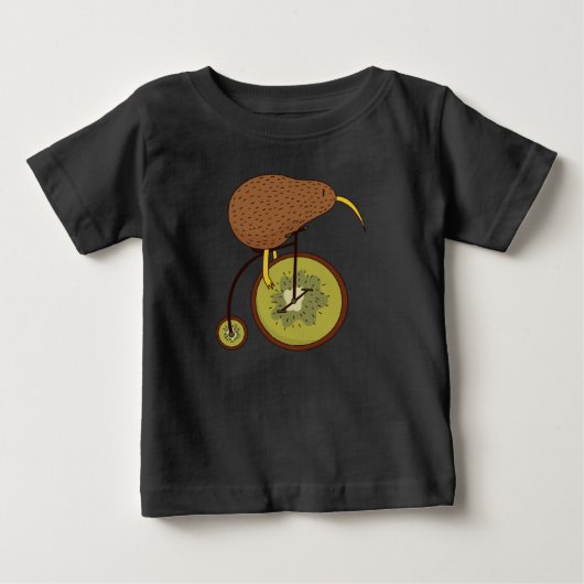 Kiwi vogel rijdt op fiets (Voorkant)