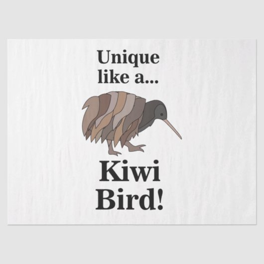 Kiwi vogel tissuepapier (Voorkant)