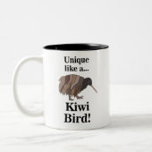 Kiwi vogel tweekleurige koffiemok (Links)