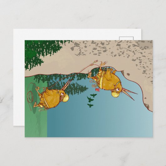 Kiwi Vogelrots klimmen Briefkaart (Voorkant / Achterkant)