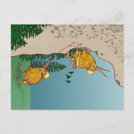 Kiwi Vogelrots klimmen Briefkaart (Voorkant)