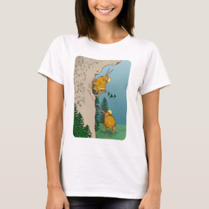Kiwi Vogelrots klimmen T-shirt