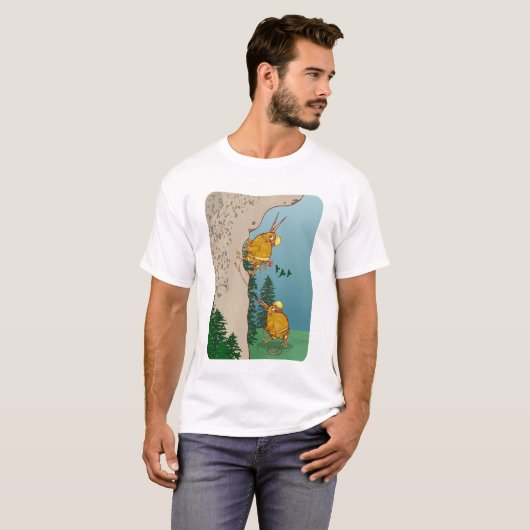 Kiwi Vogelrots klimmen T-shirt (Voorkant volledig)