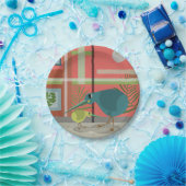 Kiwi vogels binnenin papieren bordje (Feest)