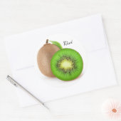 Kiwi-vruchten Ronde Sticker (Envelop)