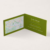 Kiwi-vruchten, sapijtschelp, gedetailleerd visitekaartje (Binnen)