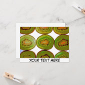  kiwi-vruchtenmoten kaart (Voorkant / Achterkant in situ)