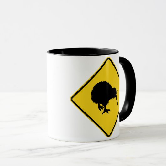 Kiwi Waarschuwing Mok (Voorkant rechts)