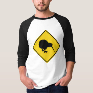 Kiwi waarschuwing T-shirt