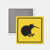 Kiwi Waarschuwingsmagneet Magneet (Voorkant / Achterkant)