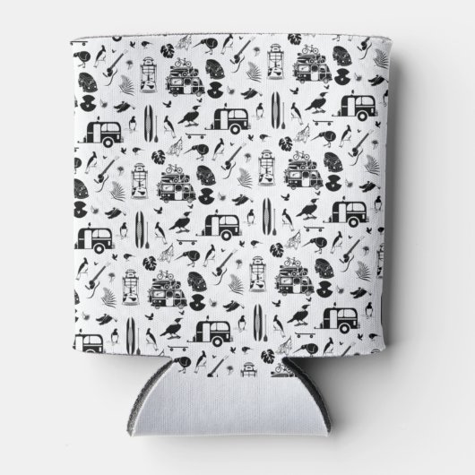 kiwi zomerpatroon TRANS Blikjeskoeler (Voorkant)