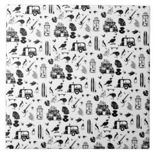 kiwi zomerpatroon TRANS Tegeltje