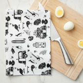 kiwi zomerpatroon TRANS Theedoek (Quarter Fold)