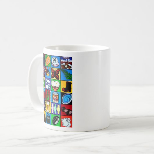 Kiwiana Coffee Mok (Voorkant links)