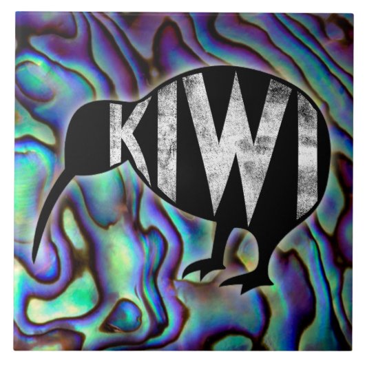 Kiwiana New Zealand Bird Design Decor Tile Tegeltje (Voorkant)