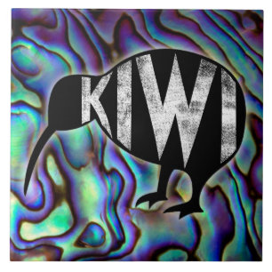 Kiwiana Nieuw-Zeelandse vogelontwerp decoratieve t Tegeltje