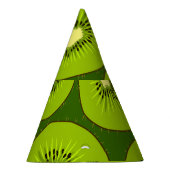 Kiwi's: donkergroen. feesthoedjes (Rechts)