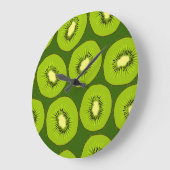 Kiwi's: donkergroen. grote klok (Hoek)