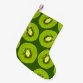 Kiwi's: donkergroen. kleine kerstsok (Voorkant (Hangend))