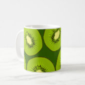 Kiwi's: donkergroen. koffiemok (Voorkant links)
