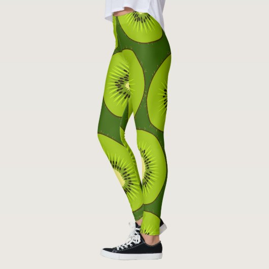 Kiwi's: donkergroen. leggings (Links)