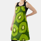 Kiwi's: donkergroen. schort (Insitu)