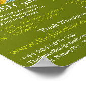 Kiwi's, Juice Bar Adverteren Poster (Hoek)