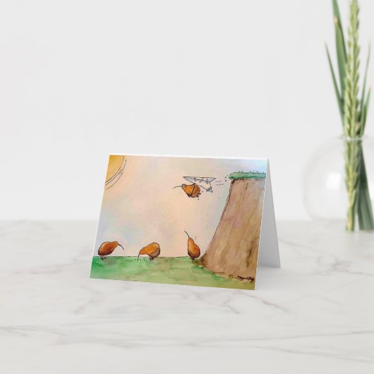 Kiwis-kaart Bedankkaart (Voorkant)