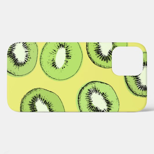 Kiwi's naadloos patroon, achtergrond met kiwi's Case-Mate iPhone case (Achterkant (horizontaal))